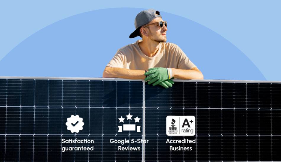 Solar panels installed on a residential roof